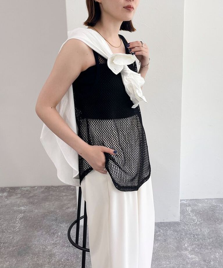 fredy emue「メッシュチュニックタンクトップ」|タンクトップ|