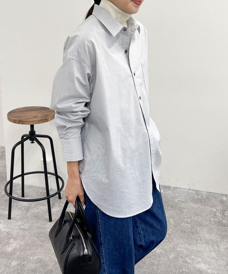 fredy emue「FR刺繍ストライプシャツ」|シャツ・ブラウス|