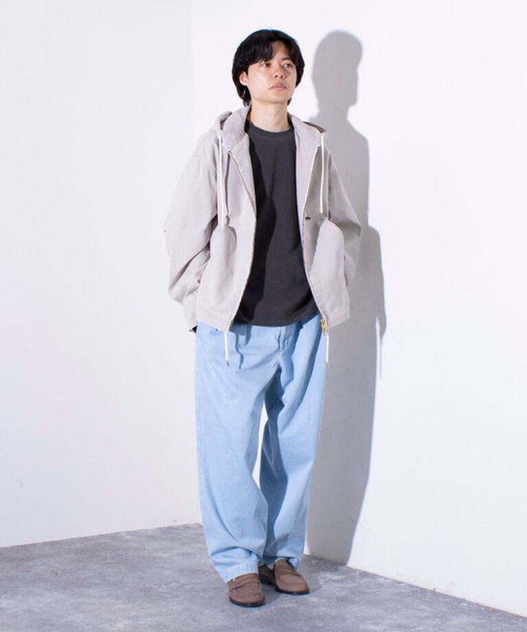 GLOSTER「【GLOSTER/グロスター】デニムツータックトラウザー ワイドパンツ ワイドデニム」|デニム|