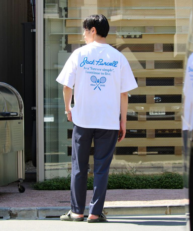 GLOSTER「【Jack Purcell/ジャックパーセル】コーマ天竺 バックプリント グラフィックTシャツ」|Tシャツ・カットソー|
