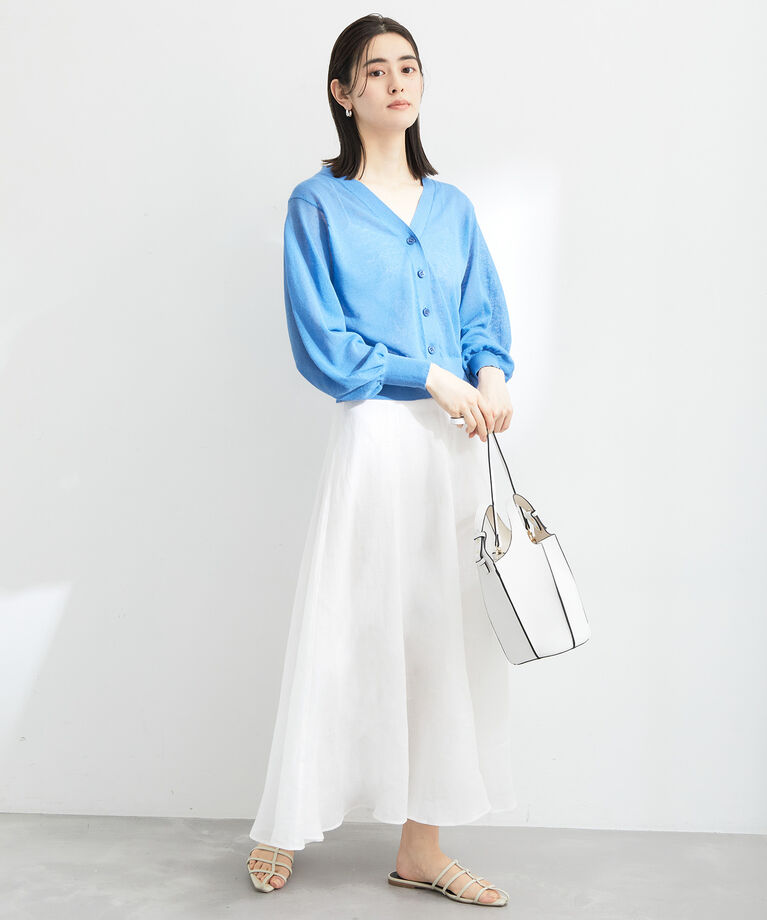 ROPE「【雑誌掲載】【洗える】ラミーサーキュラースカート/セットアップ対応」|スカート|