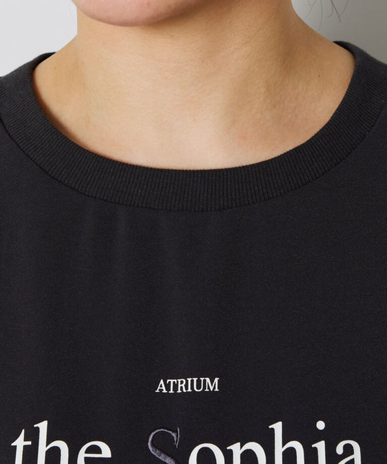  「刺繍ロゴジョーゼットTシャツ」|Tシャツ・カットソー|
