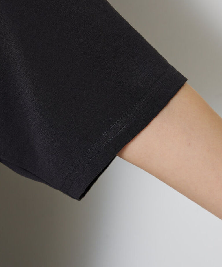  「刺繍ロゴジョーゼットTシャツ」|Tシャツ・カットソー|