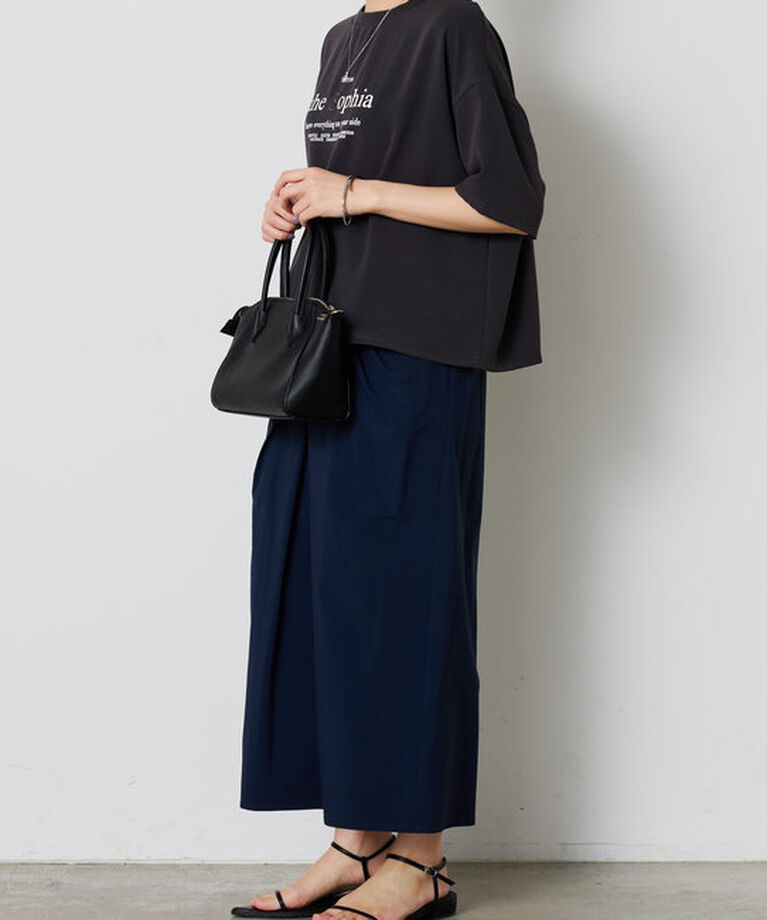  「刺繍ロゴジョーゼットTシャツ」|Tシャツ・カットソー|
