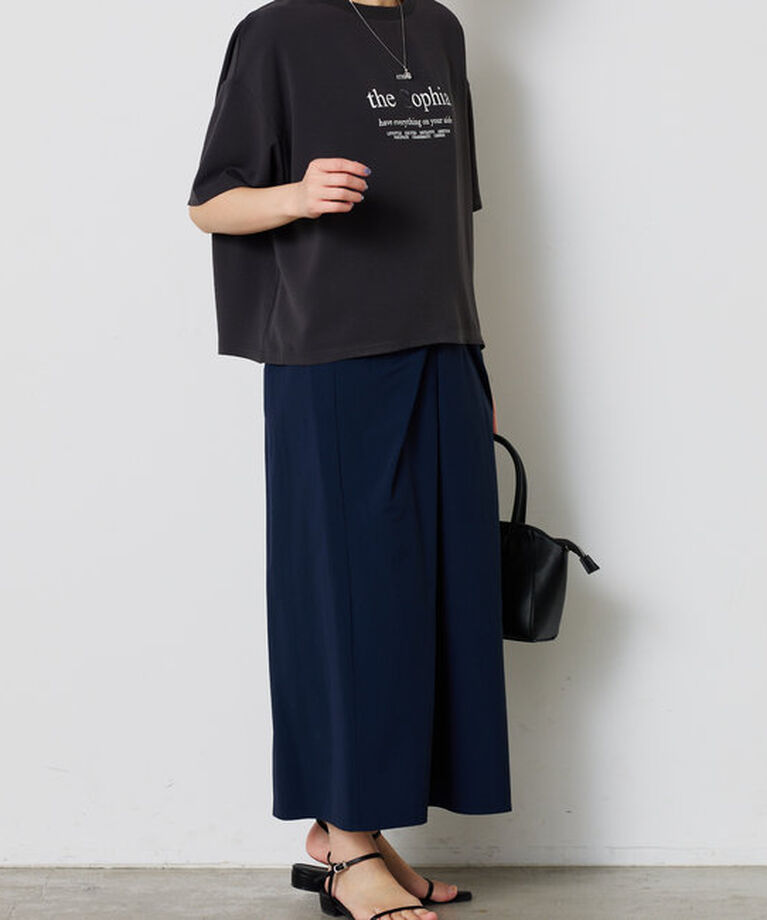  「刺繍ロゴジョーゼットTシャツ」|Tシャツ・カットソー|