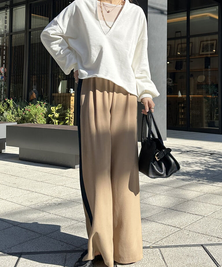  「【完売カラー再販開始！/新色追加】Vネックスウェット」|Tシャツ・カットソー|