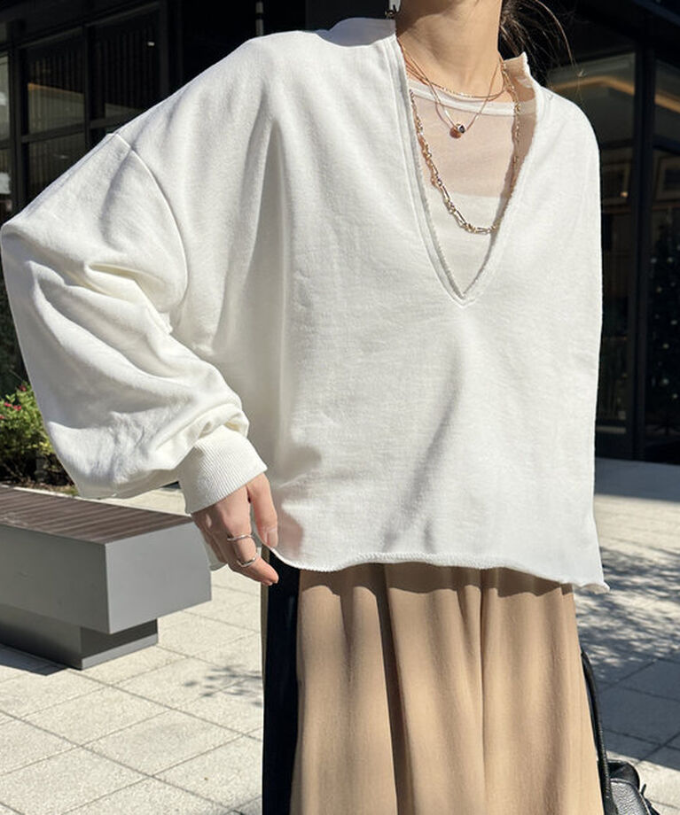  「【完売カラー再販開始！/新色追加】Vネックスウェット」|Tシャツ・カットソー|