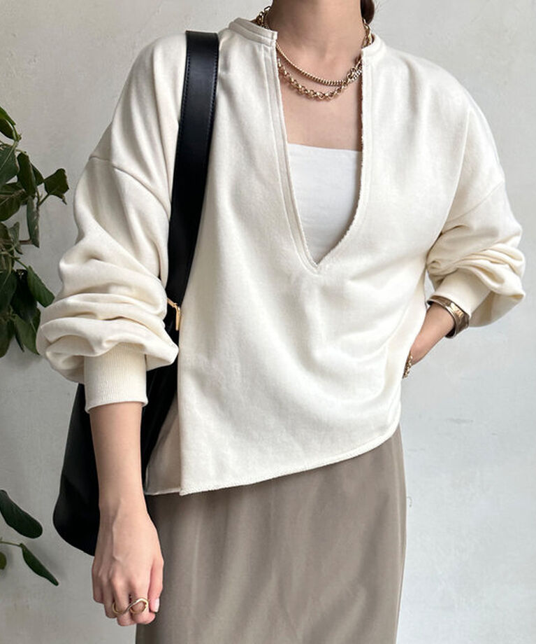  「【完売カラー再販開始！/新色追加】Vネックスウェット」|Tシャツ・カットソー|