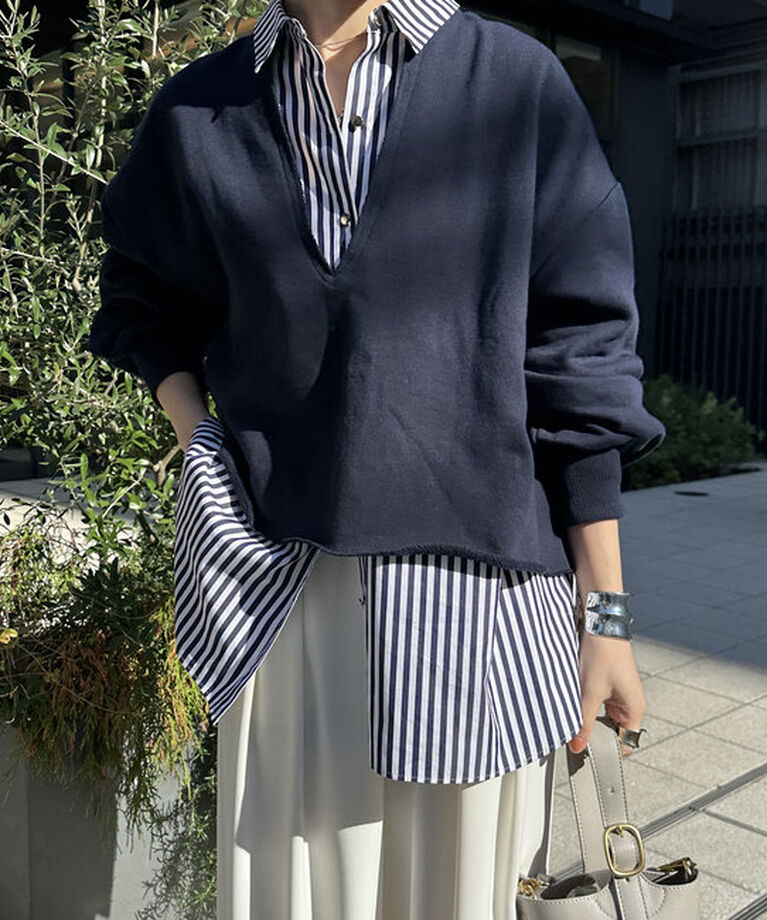  「【完売カラー再販開始！/新色追加】Vネックスウェット」|Tシャツ・カットソー|