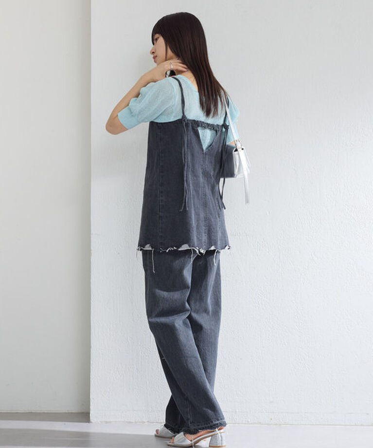  「【新色追加/3サイズ展開】ハイウエストストレートデニム」|デニム|