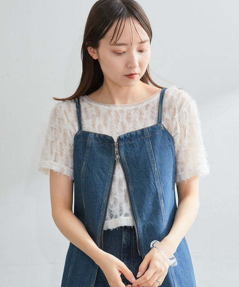  「【7色展開】フェザーチュールTee」|Tシャツ・カットソー|