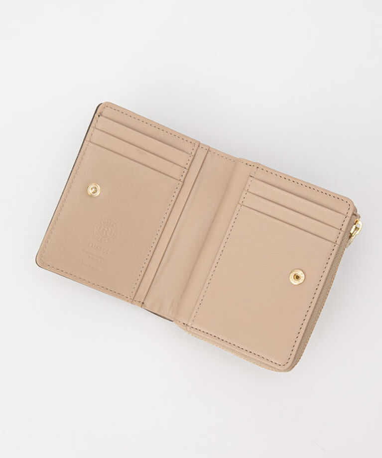  「［人気のブラックが追加販売決定！］【名品】モノグラムプレートハーフウォレット」|財布|
