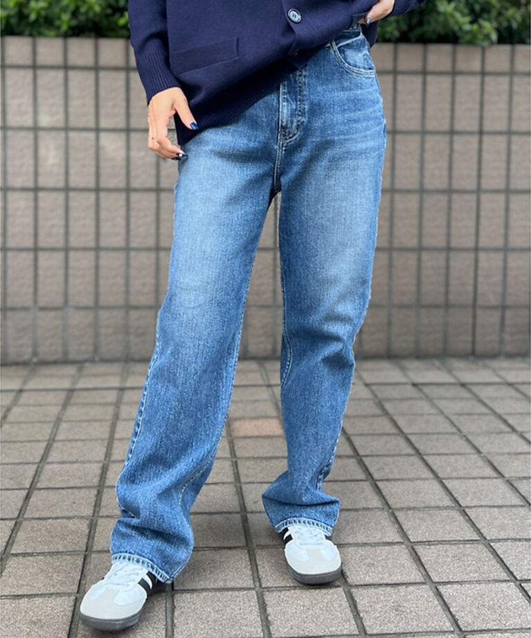 Rouge vif「【RED CARD/レッドカード】One-Day ルーズストレート デニム」|デニム|