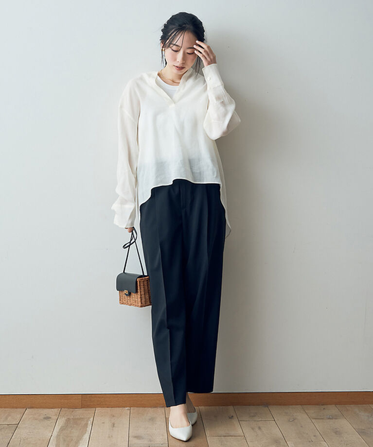 Rouge vif「ウエストゴム ワイドバレルパンツ」|その他|