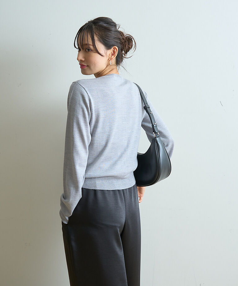 Rouge vif「ロゴ刺繍カーディガン」|カーディガン|