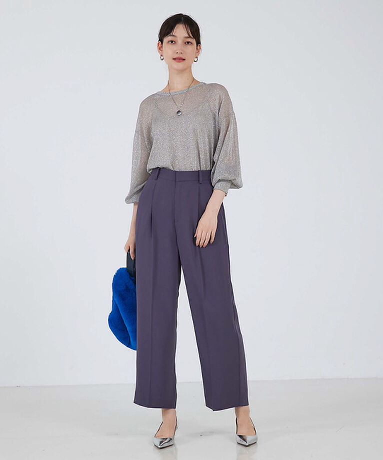 qualite「マットサテンストレートパンツ」|その他|