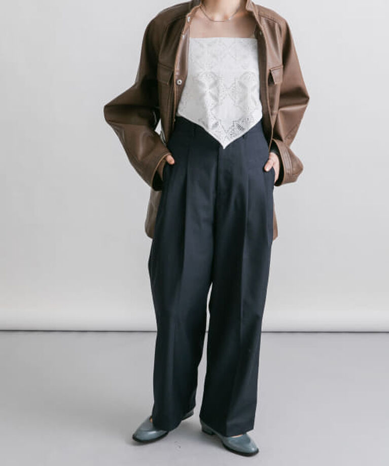  「KBF レーススカーフSETパンツ」|その他|NAVY