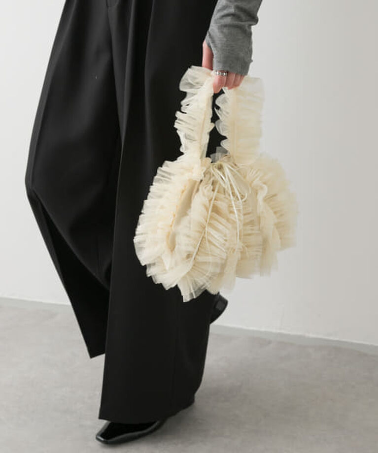 SENSE OF PLACE by URBAN RESEARCH「SENSE OF PLACE チュールハンドバッグ」|ハンドバッグ|