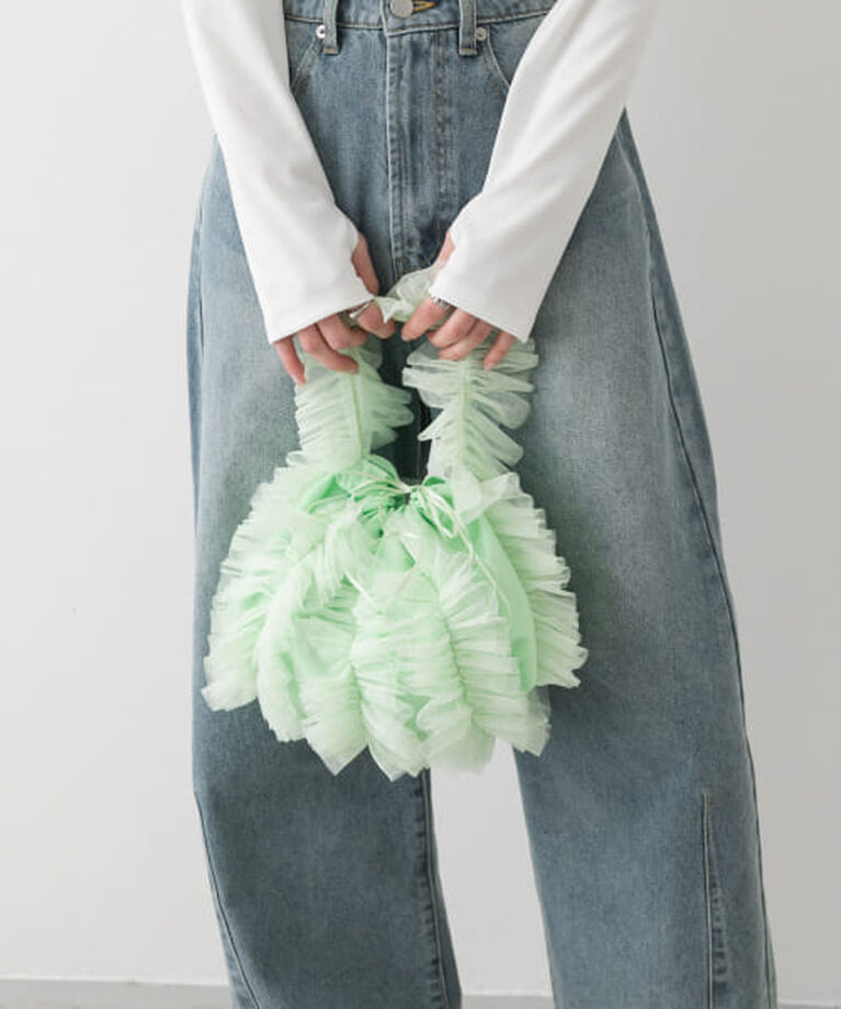 SENSE OF PLACE by URBAN RESEARCH「SENSE OF PLACE チュールハンドバッグ」|ハンドバッグ|