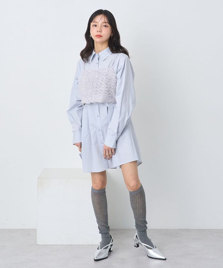 earth music&ecology「ウエストタックシャツミニワンピース」|ワンピース|