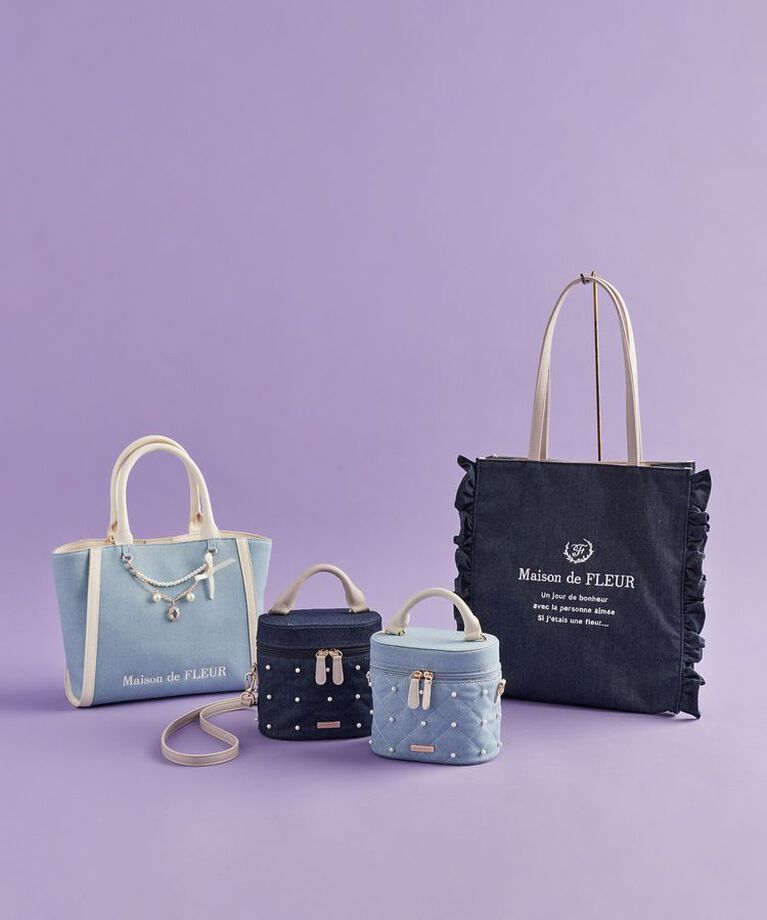 Maison de FLEUR「デニムフリルトートバッグ」|トートバッグ|