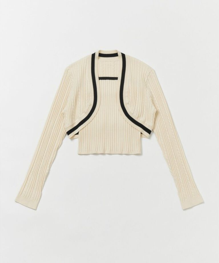 LOULOU WILLOUGHBY「【LOULOU WILLOUGHBY】ビスチェボレロニット」|その他|