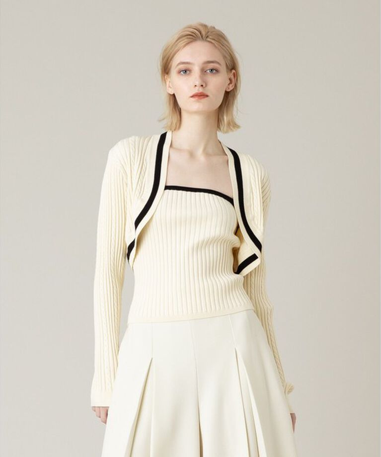 LOULOU WILLOUGHBY「【LOULOU WILLOUGHBY】ビスチェボレロニット」|その他|
