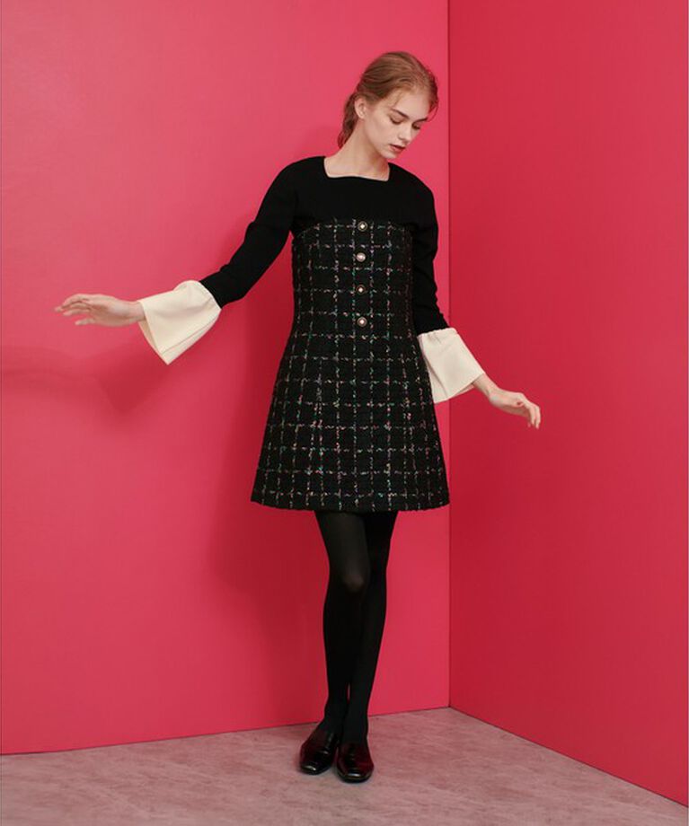 LOULOU WILLOUGHBY「【LOULOU WILLOUGHBY】スクエアネック袖フレアプルオーバー」|ニット・セーター|