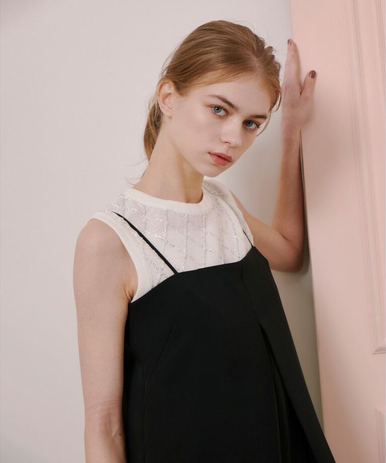 LOULOU WILLOUGHBY「【LOULOU WILLOUGHBY】シークインエンブロイダリープルオーバー」|ニット・セーター|