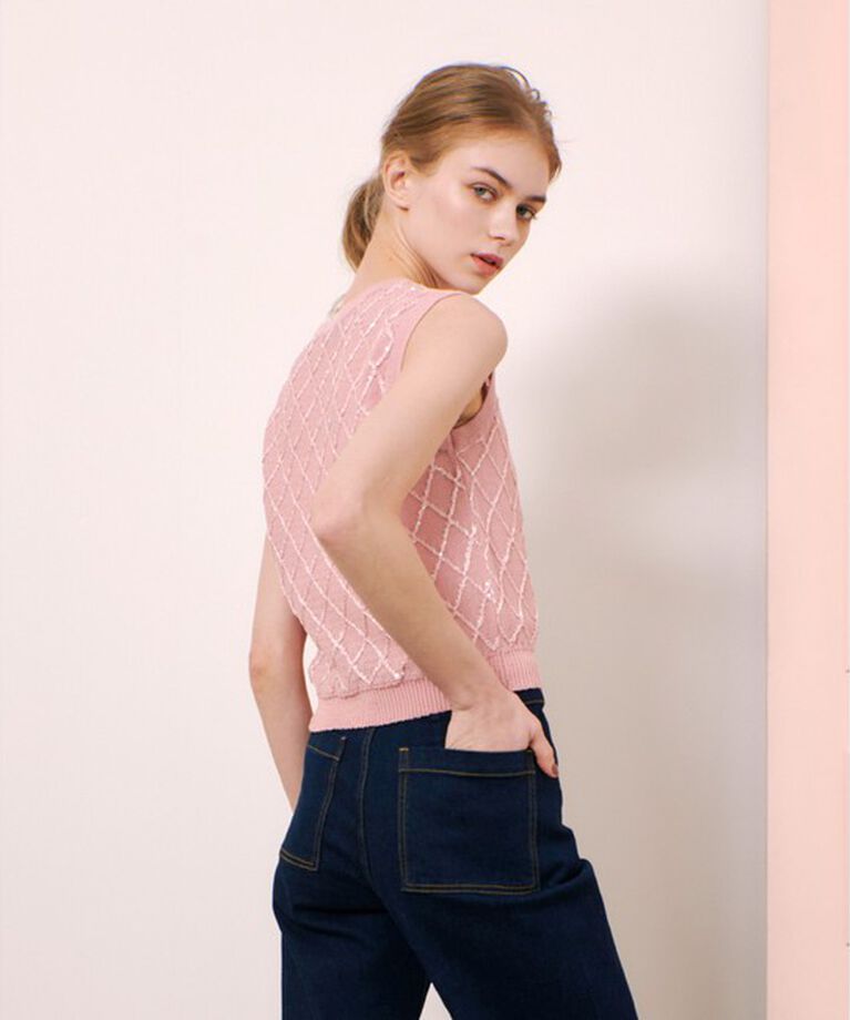 LOULOU WILLOUGHBY「【LOULOU WILLOUGHBY】シークインエンブロイダリープルオーバー」|ニット・セーター|