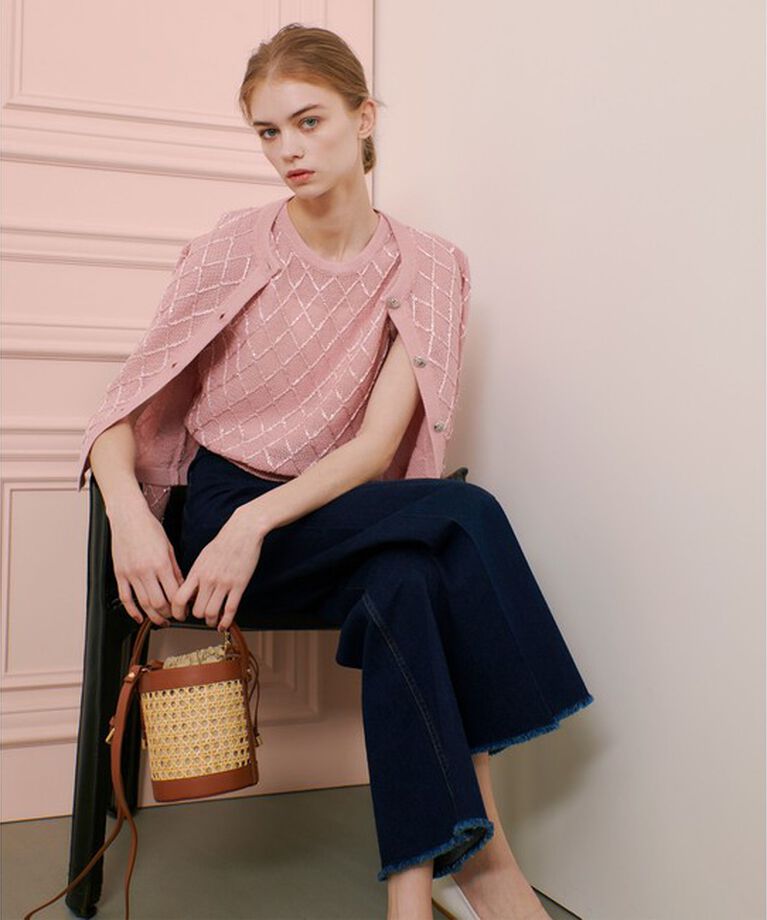 LOULOU WILLOUGHBY「【LOULOU WILLOUGHBY】シークインエンブロイダリープルオーバー」|ニット・セーター|