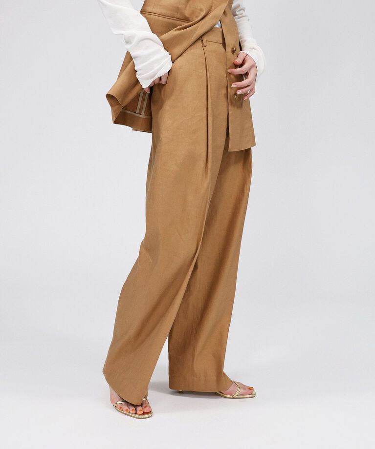 BABYLONE「リネンレーヨンストレッチワイドパンツ」|その他|