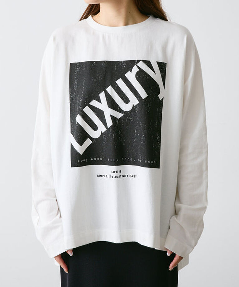  「【ふわもこ】WEB限定カラーあり / LUXURYプリントロンT」|Tシャツ・カットソー|