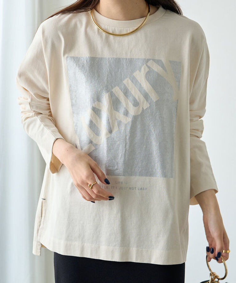  「【ふわもこ】WEB限定カラーあり / LUXURYプリントロンT」|Tシャツ・カットソー|