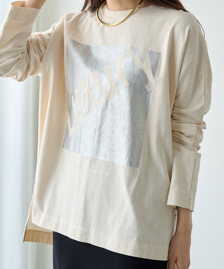  「【ふわもこ】WEB限定カラーあり / LUXURYプリントロンT」|Tシャツ・カットソー|