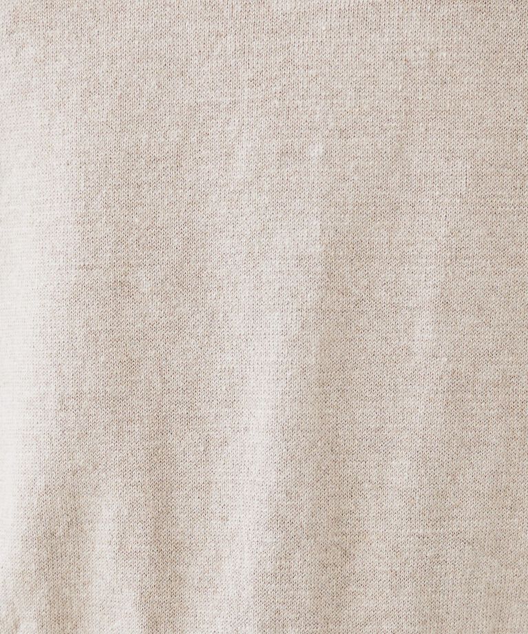 UNTITLED「【アンサンブル可能/洗える】リネン混ベーシックプルオーバー」|ニット・セーター|