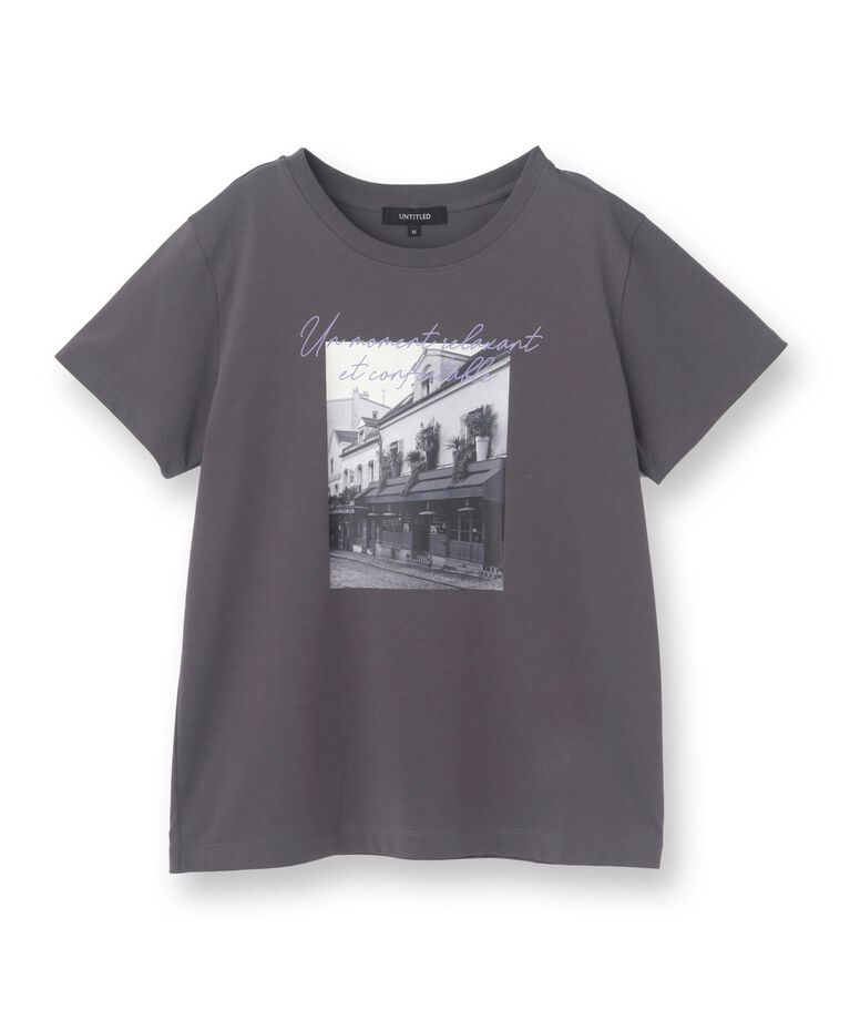 UNTITLED「【洗える/ロゴ】プリントジャージTシャツ」|Tシャツ・カットソー|