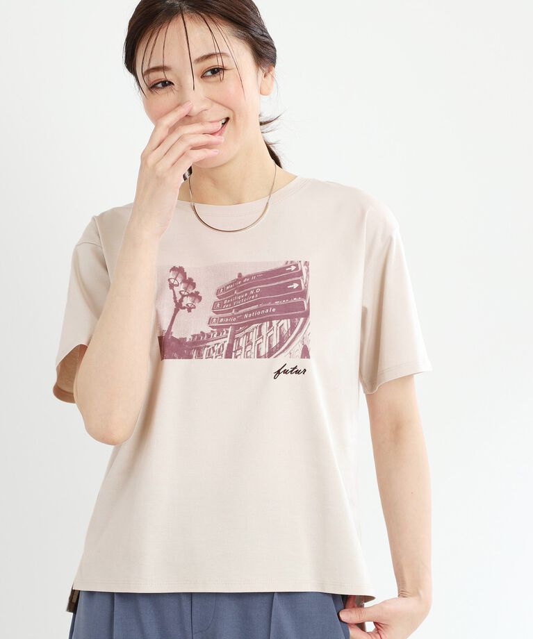 Reflect「【UVカット／接触冷感／マシンウォッシュ可】フォトプリントTシャツ」|Tシャツ・カットソー|