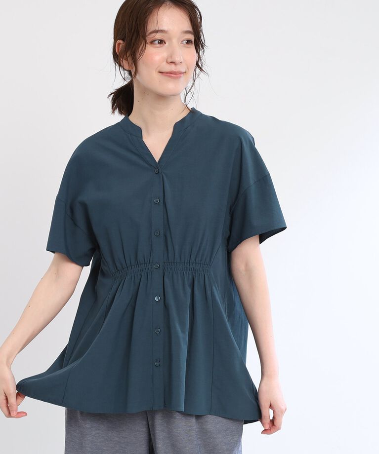 Reflect「【E‐QUALITY／手洗い可】スキッパーブラウス」|シャツ・ブラウス|