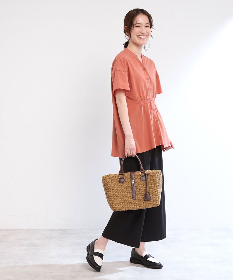 Reflect「【E‐QUALITY／手洗い可】スキッパーブラウス」|シャツ・ブラウス|