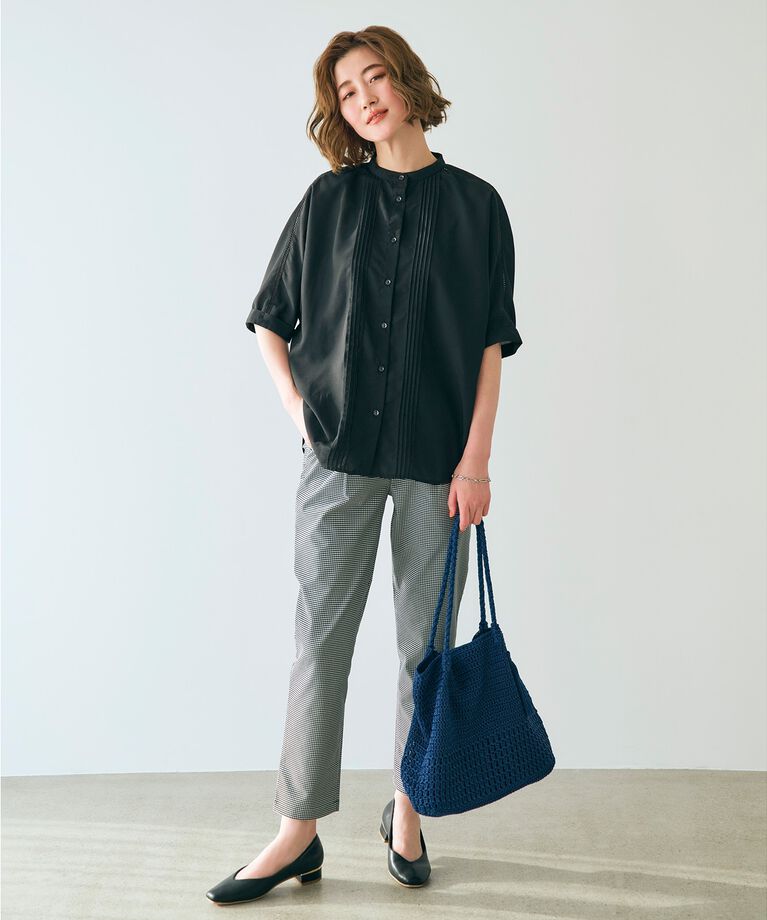 grove「【イージーケア・UVカット・接触冷感】ピンタックドルマンシャツブラウス」|シャツ・ブラウス|