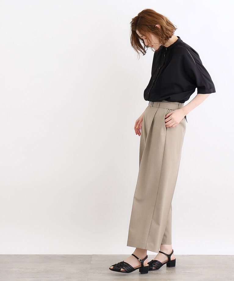 grove「【イージーケア・UVカット・接触冷感】ピンタックドルマンシャツブラウス」|シャツ・ブラウス|