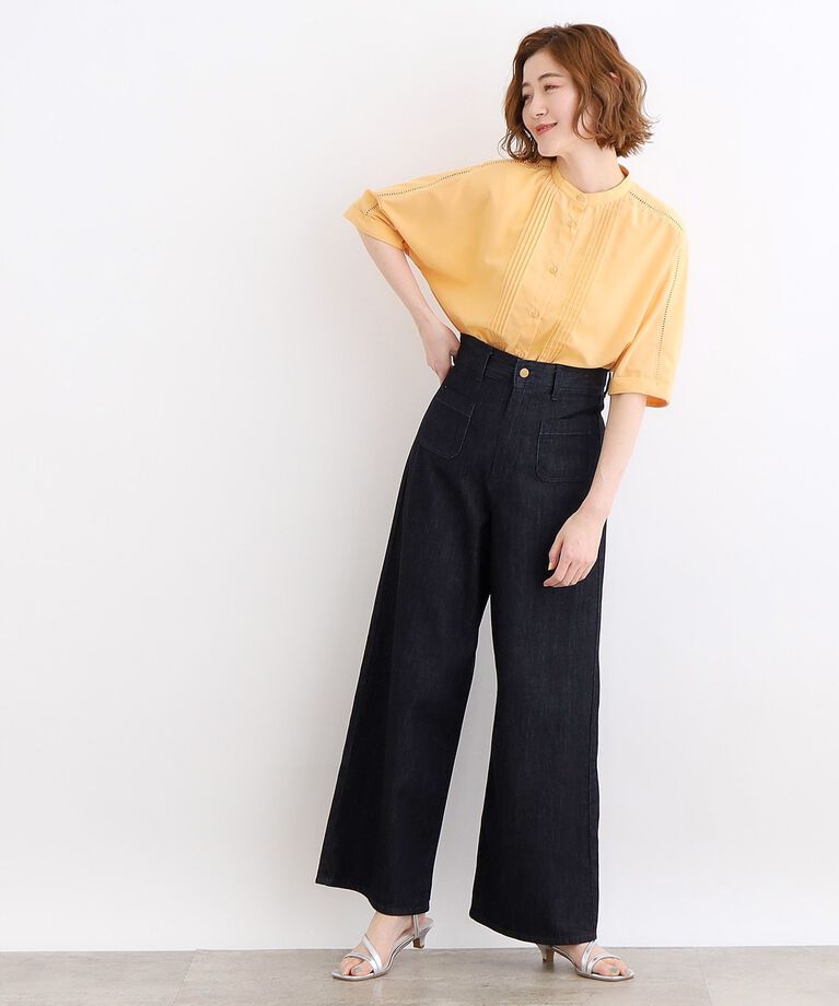 grove「【イージーケア・UVカット・接触冷感】ピンタックドルマンシャツブラウス」|シャツ・ブラウス|