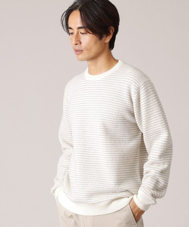TAKEO KIKUCHI「ドットメランジ プルオーバー ニット」|ニット・セーター|