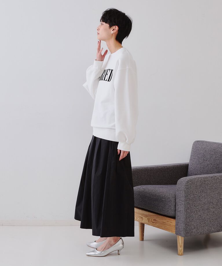OPAQUE.CLIP「フロッキーロゴスウェット【洗濯機洗い可】」|Tシャツ・カットソー|