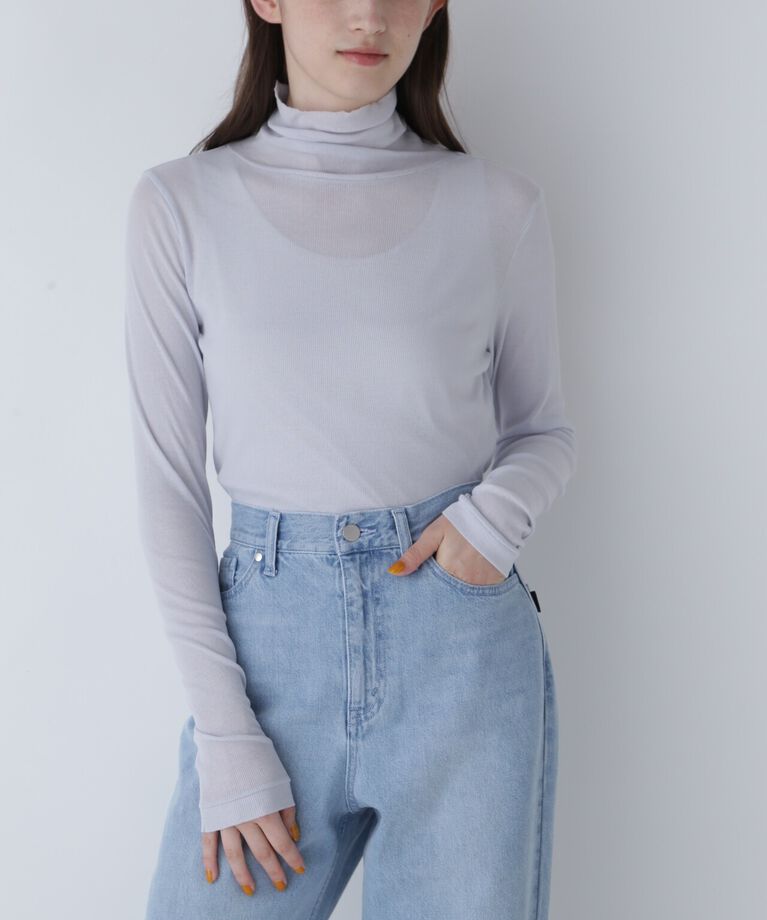  「◆シアータートルカットソー」|Tシャツ・カットソー|ブルーグレー