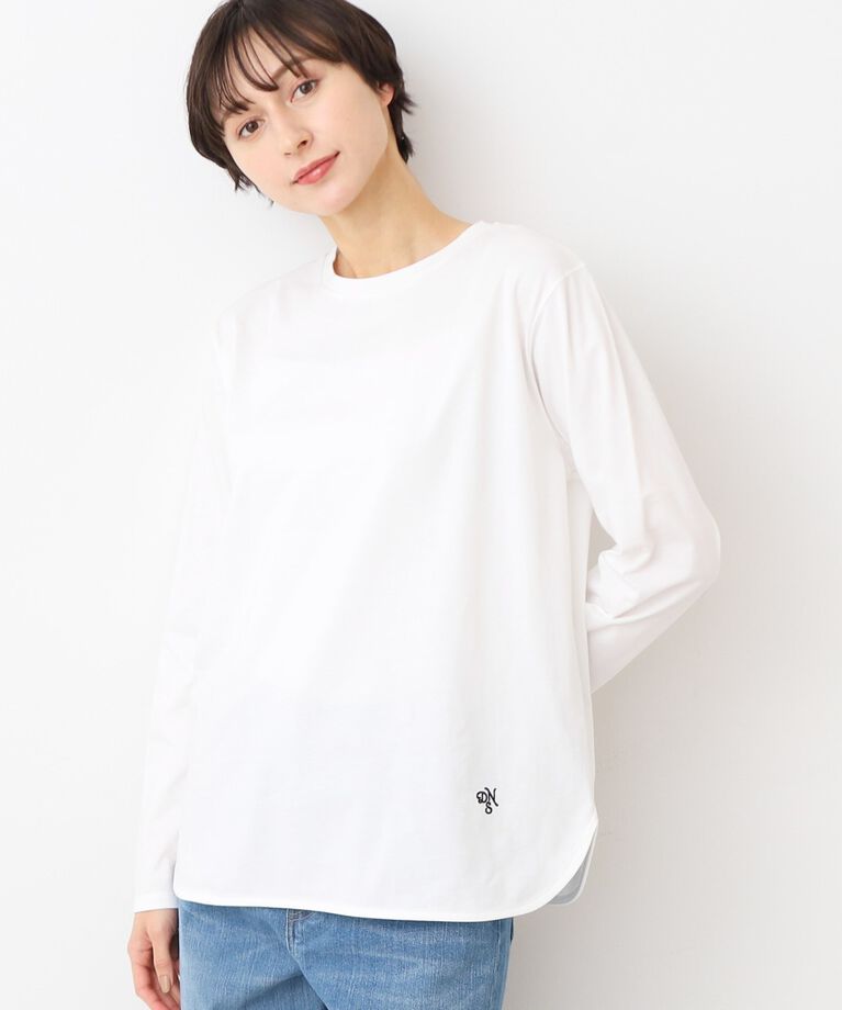 Dessin「【洗える】ロングスリーブTシャツ（XS～L）」|Tシャツ・カットソー|ホワイト(002)
