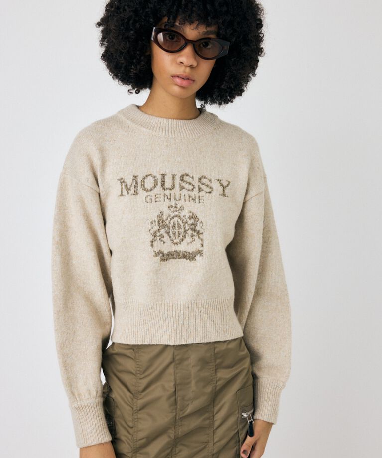 MOUSSY「GLITTER MOUSSY ニットトップス」|ニット・セーター|