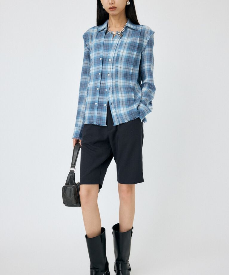MOUSSY「STRETCH TWILL スリムハーフパンツ」|その他|T.GRY