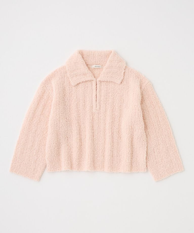 MOUSSY「OPEN COLLAR ニット」|ニット・セーター|